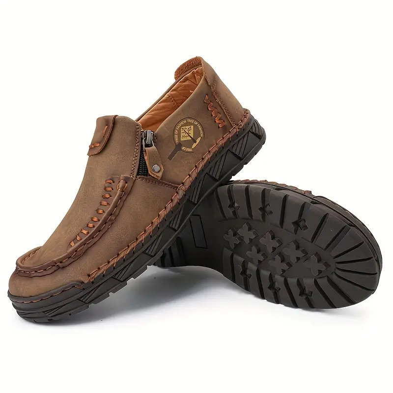 Men's Comfortable Leather Slip-on Orthopedic Shoes