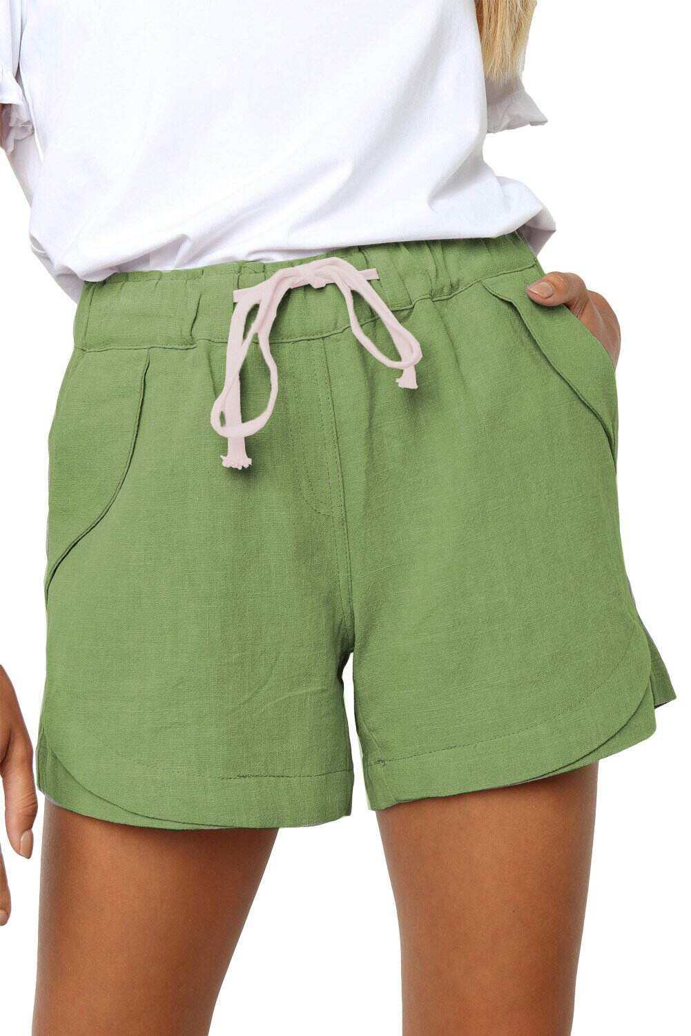 Solid Color Casual Shorts