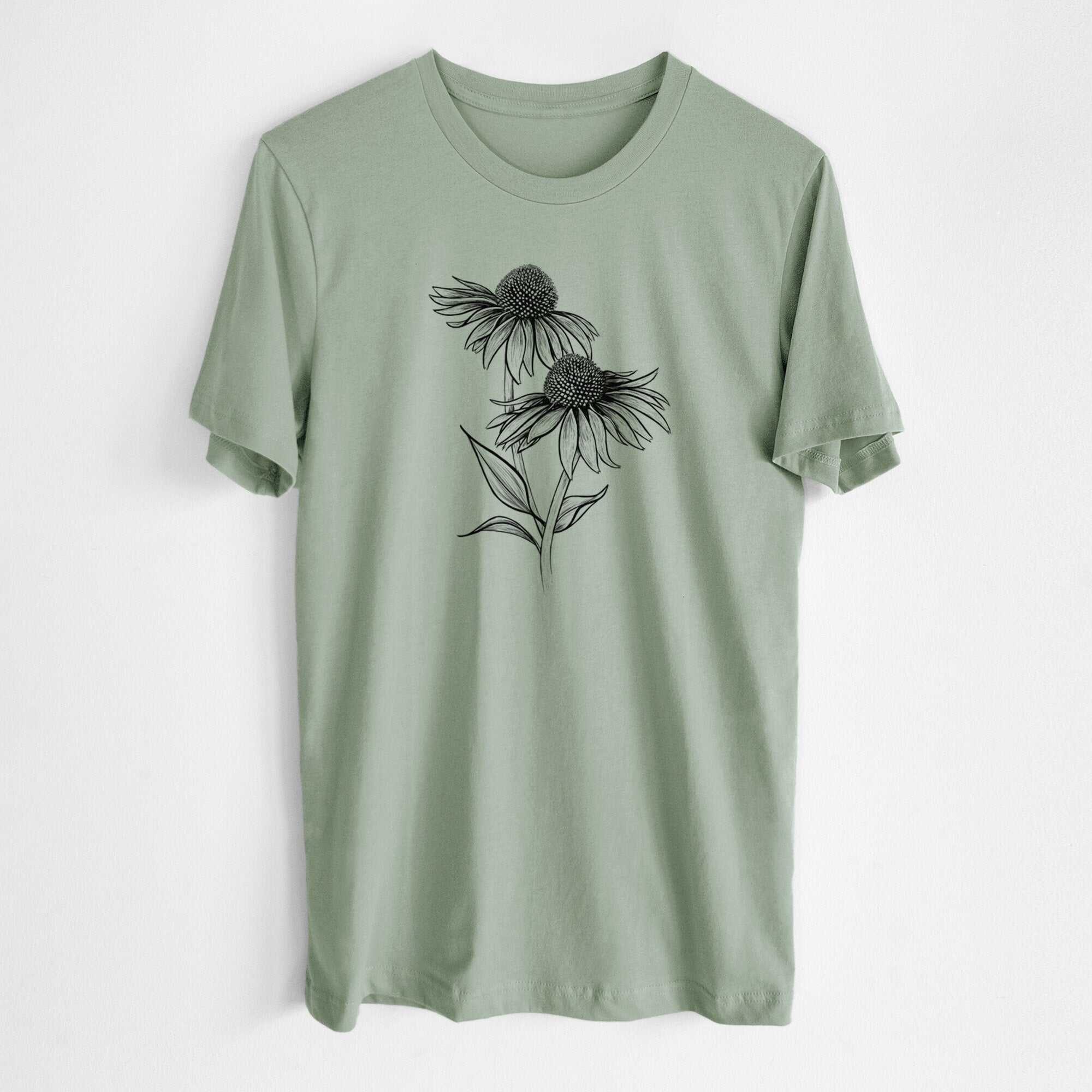 Coneflower - Echinacea purpurea - Lightweight 100% Cotton Unisex Crewneck