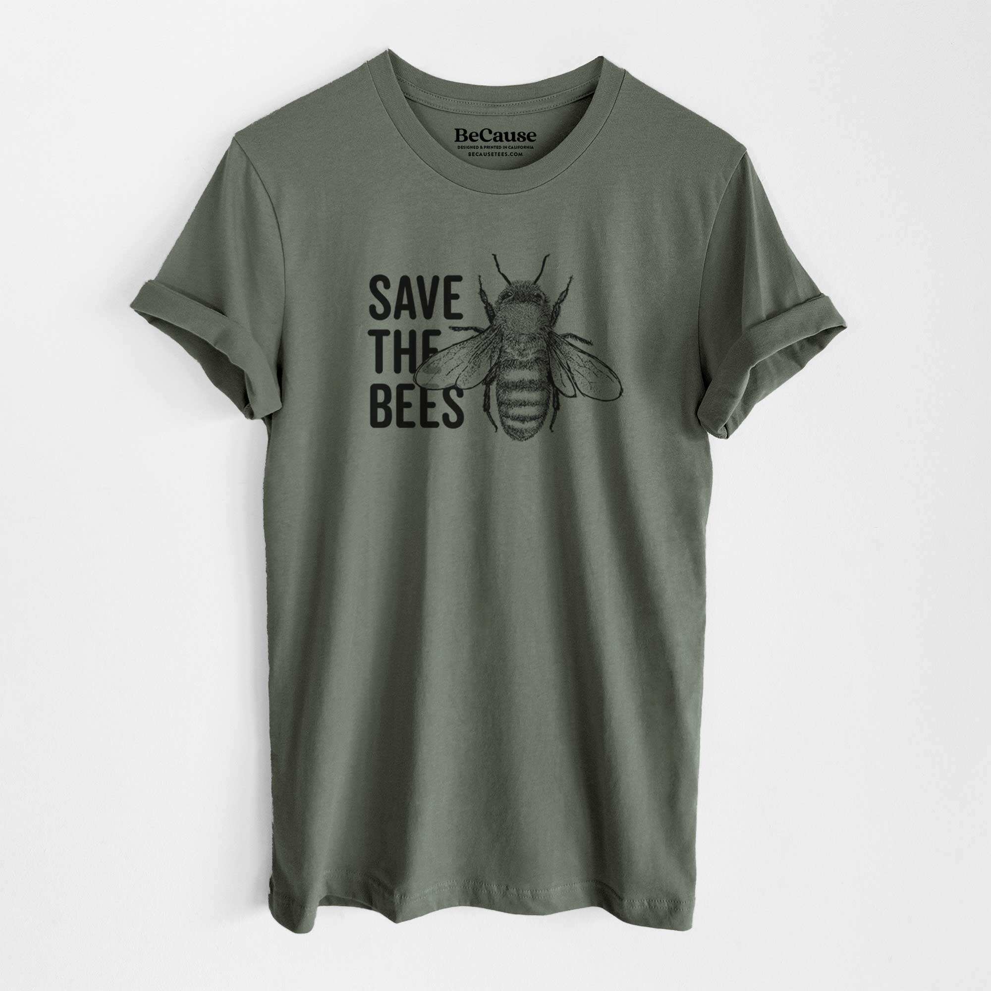 Save the Bees - Lightweight 100% Cotton Unisex Crewneck