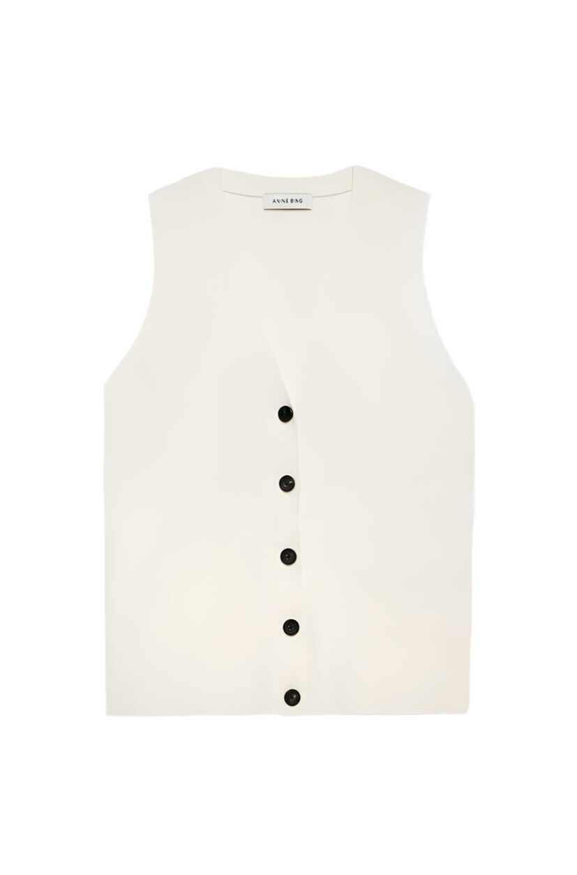 Studyvn Lawrence Vest in Ivory