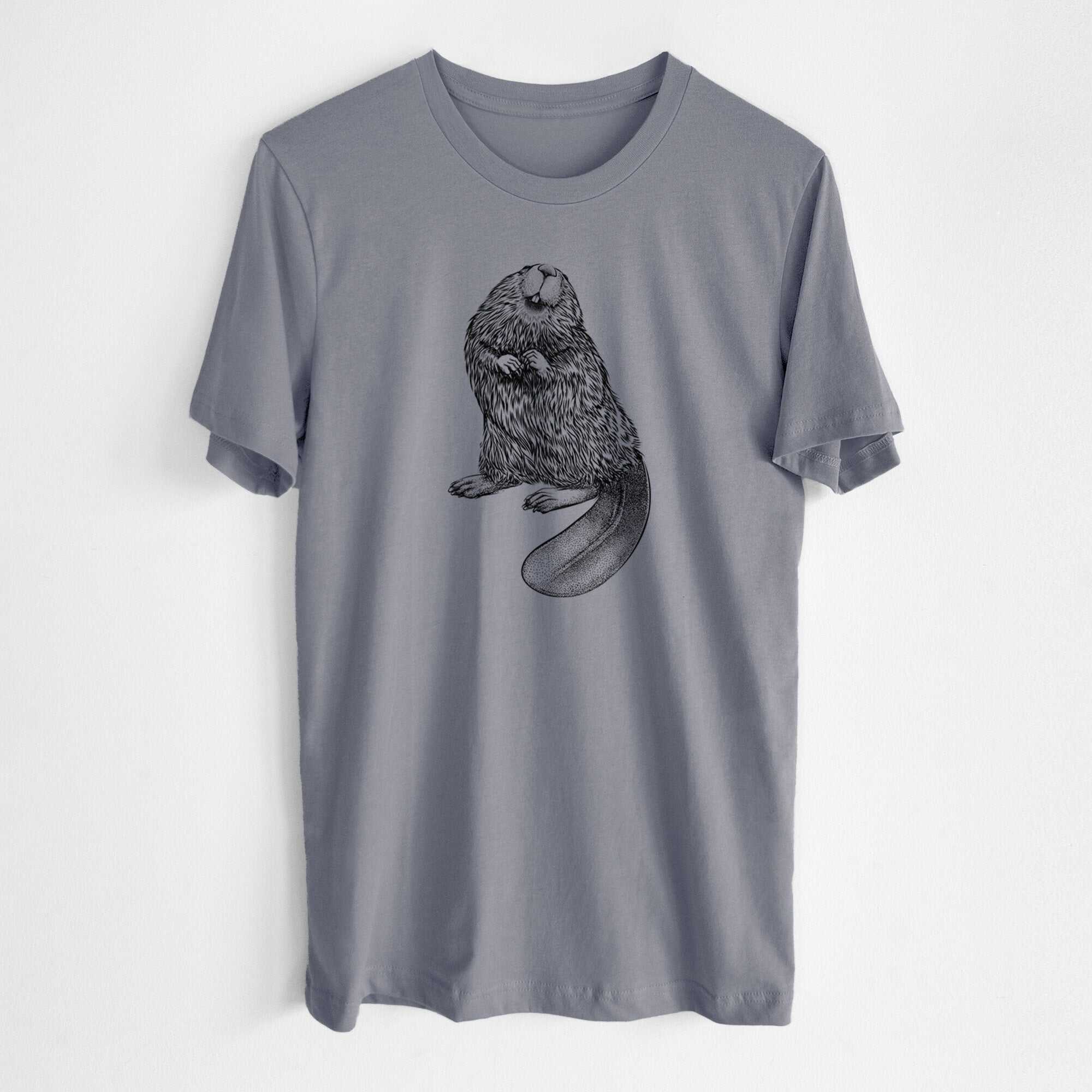 North American Beaver - Castor canadensis - Lightweight 100% Cotton Unisex Crewneck