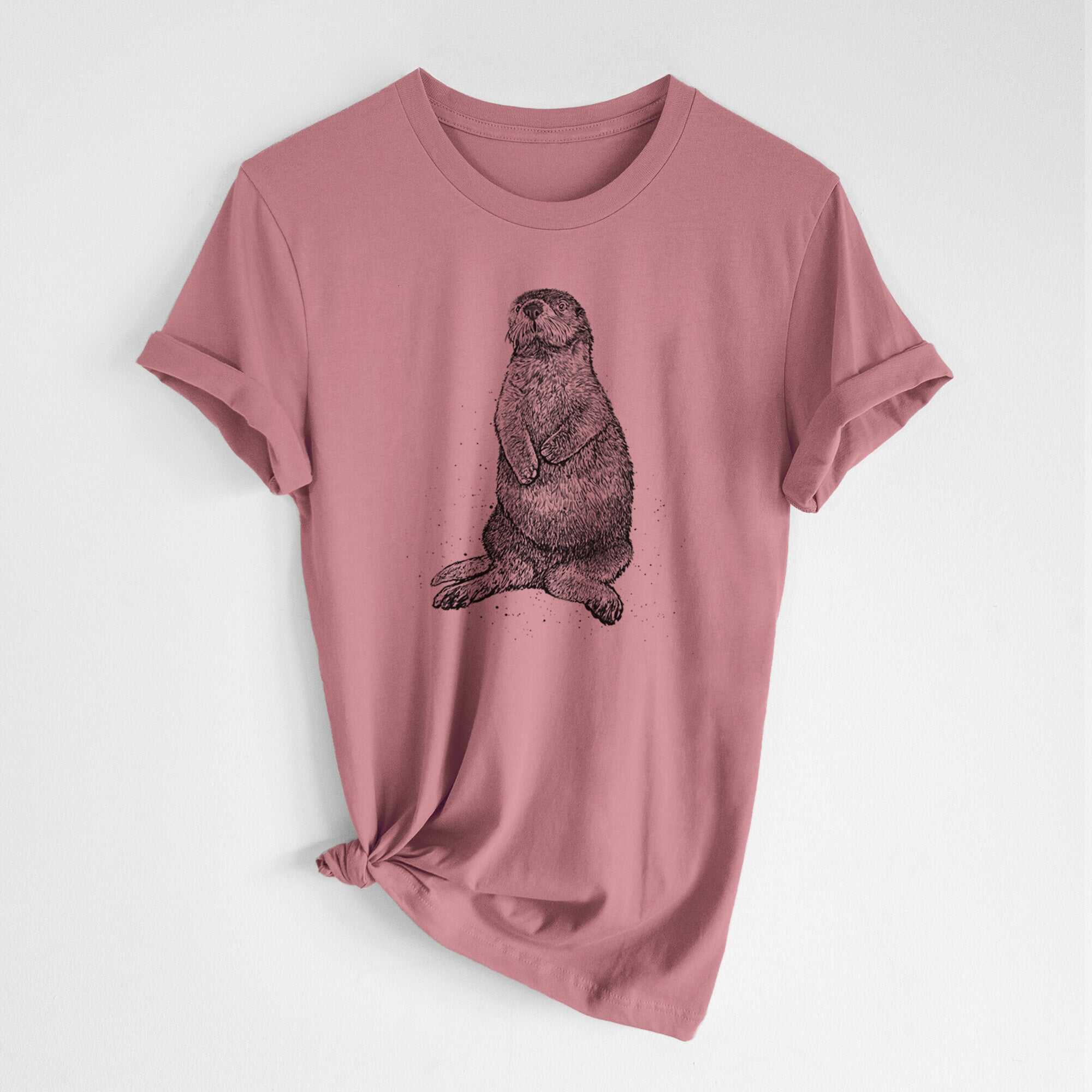 Enhydra lutris - California Sea Otter - Lightweight 100% Cotton Unisex Crewneck