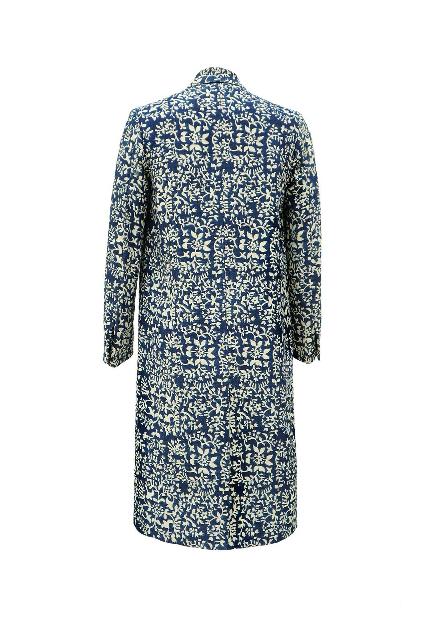 TOPOL coat - Indigo print