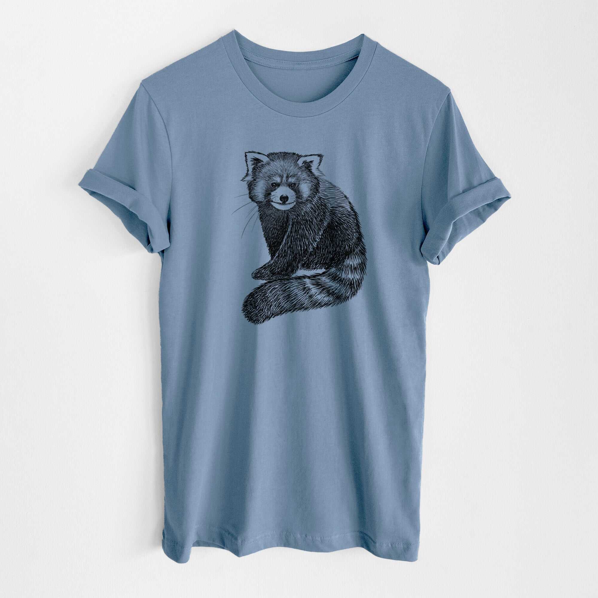 Red Panda - Ailurus fulgens styani - Lightweight 100% Cotton Unisex Crewneck