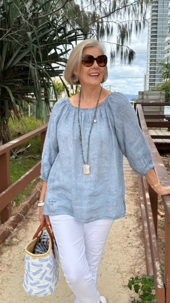 2024 Spring Women's Casual Cotton linen top