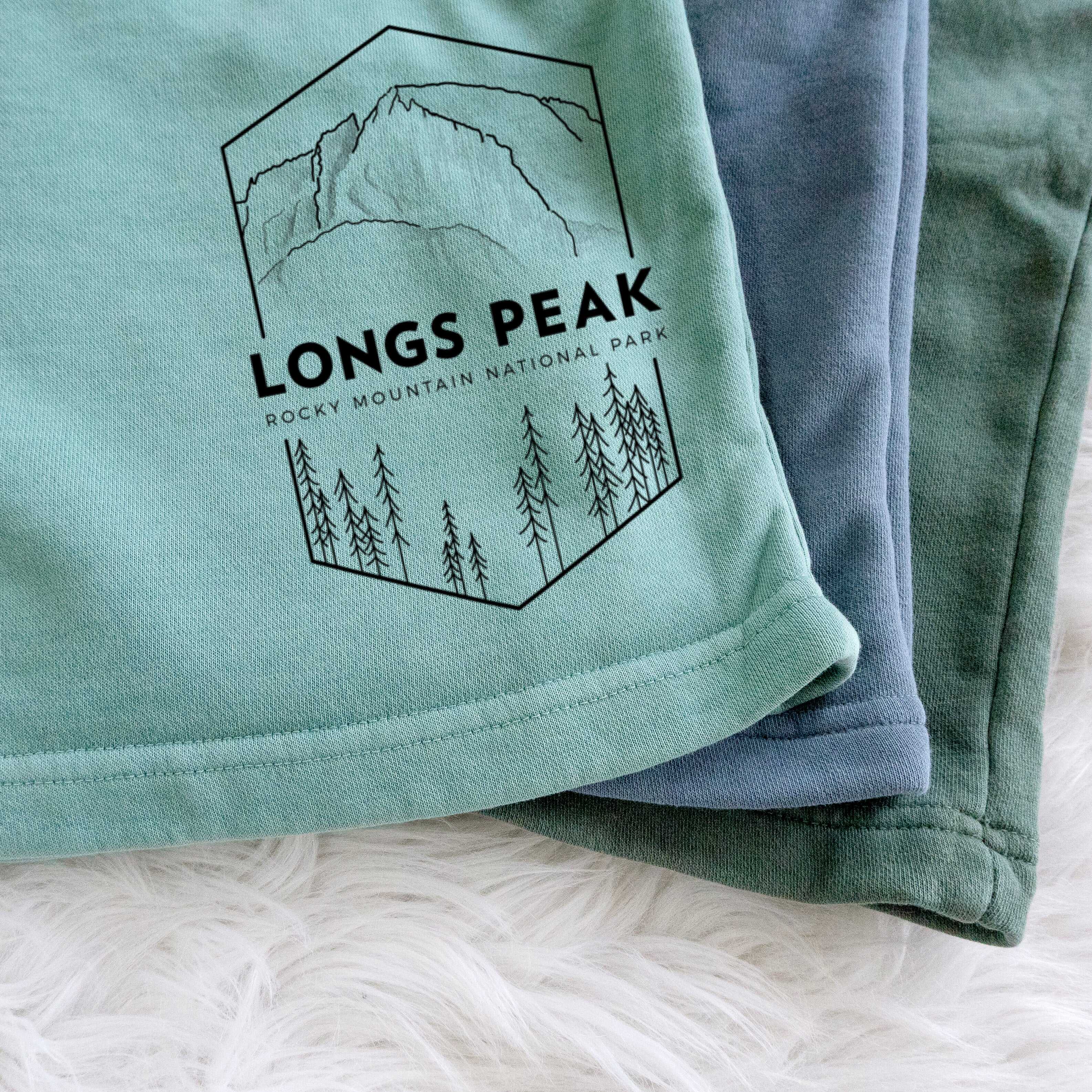 Longs Peak - Rocky Mountain National Park - Unisex Pigment Dyed Shorts