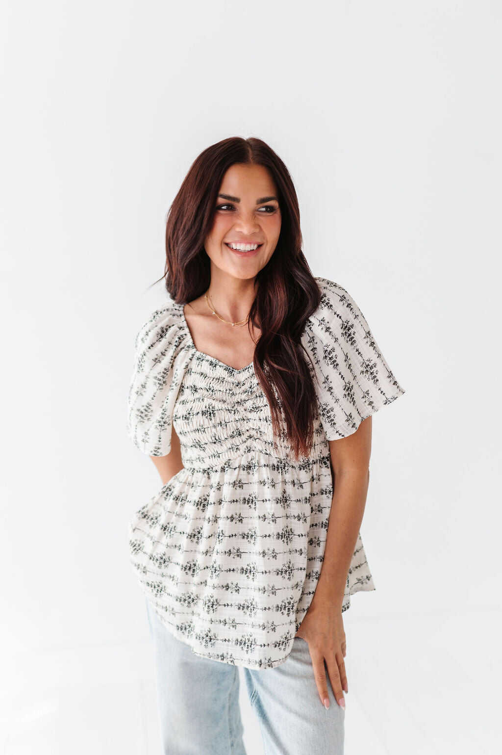Vanessa Smocked Top