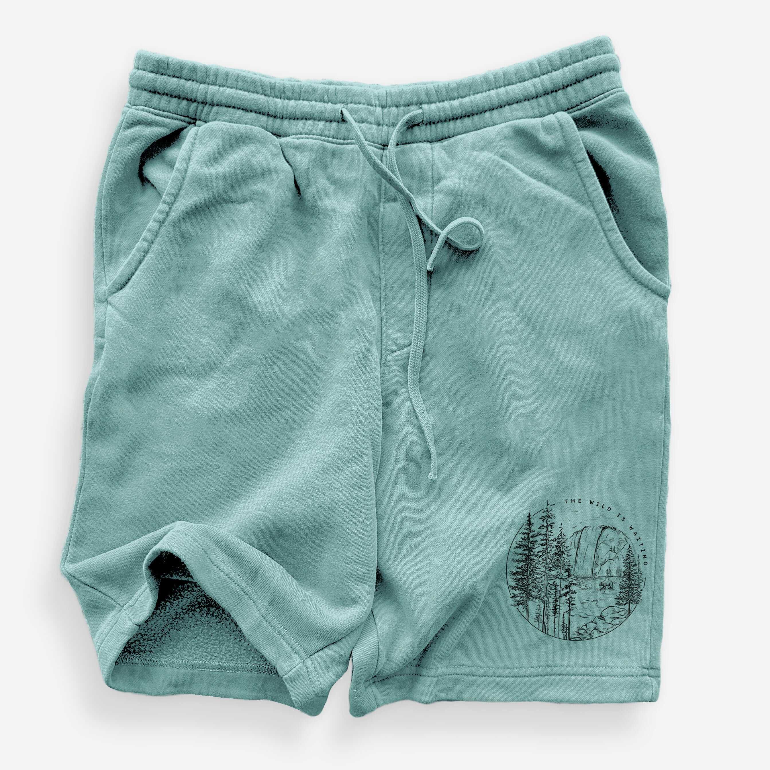 The Wild is Waiting - Unisex Pigment Dyed Shorts