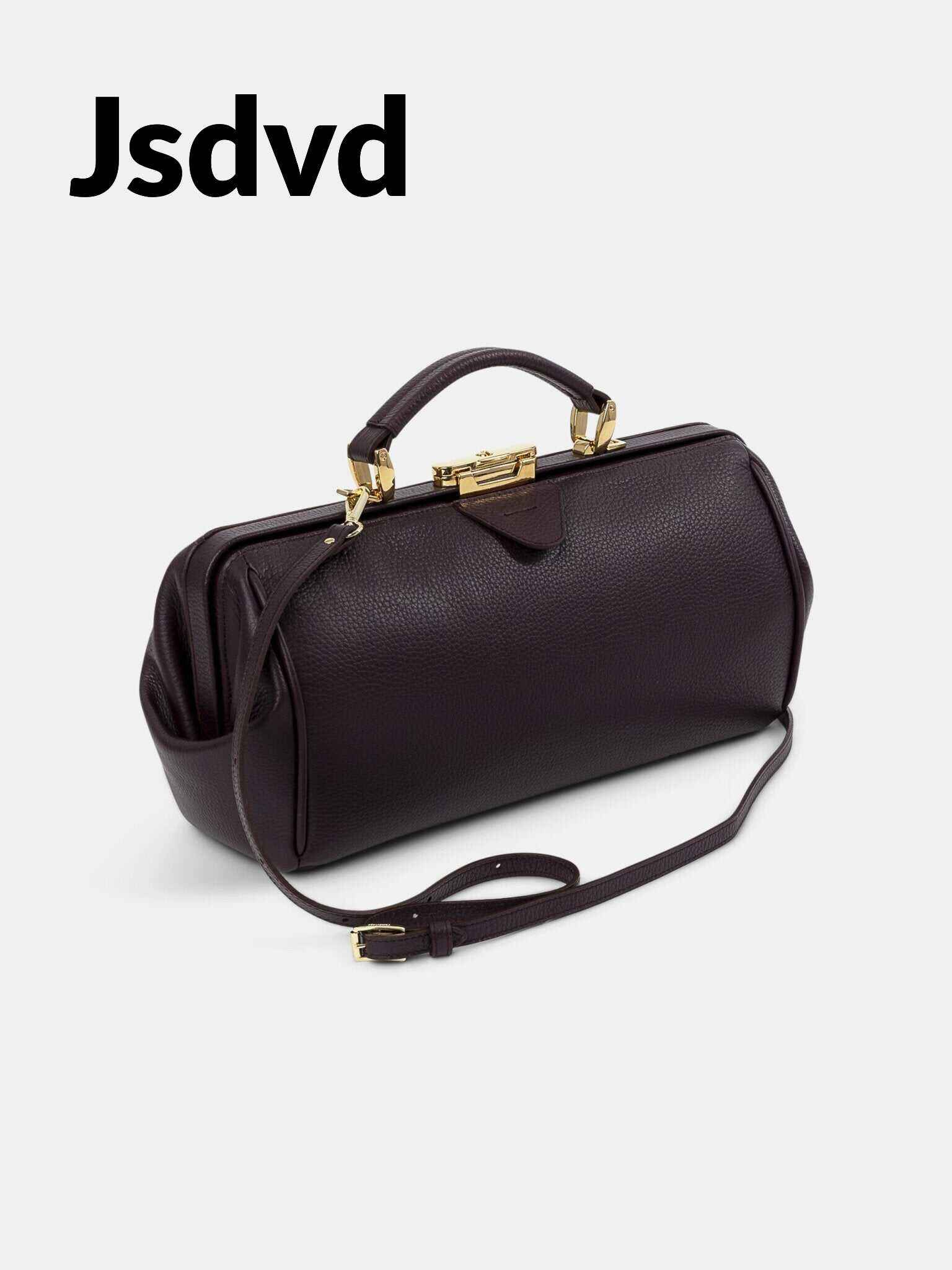 The Doctor's Bag -  Bordeaux Calf Grain
