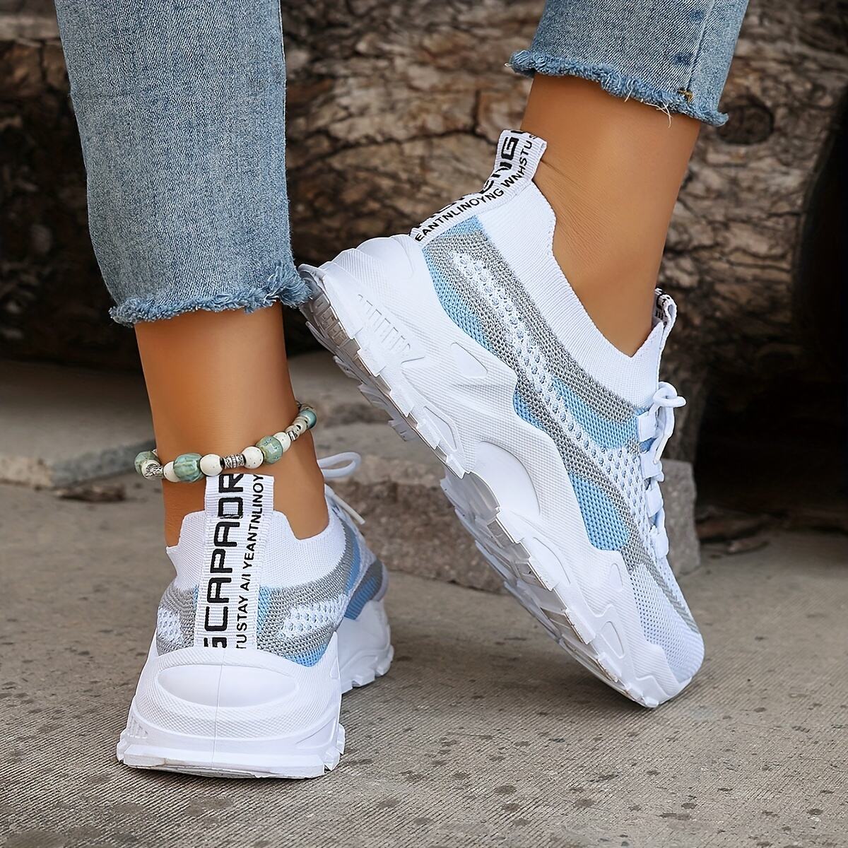 Women's Colorblock Orthopedic Breathable Soft Sole Knitted Sneakers