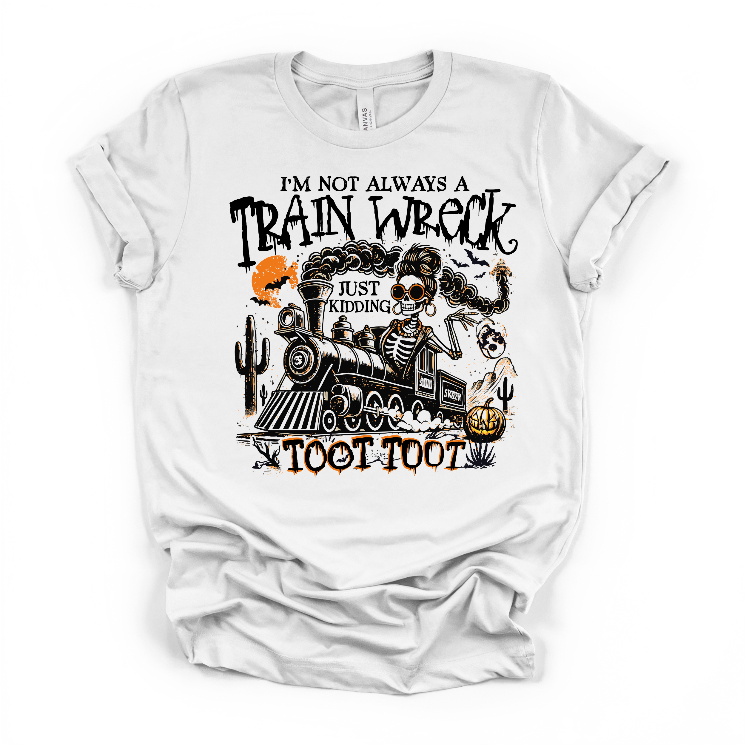 Im Not Always A Train Wreck T Shirt (Black Design)