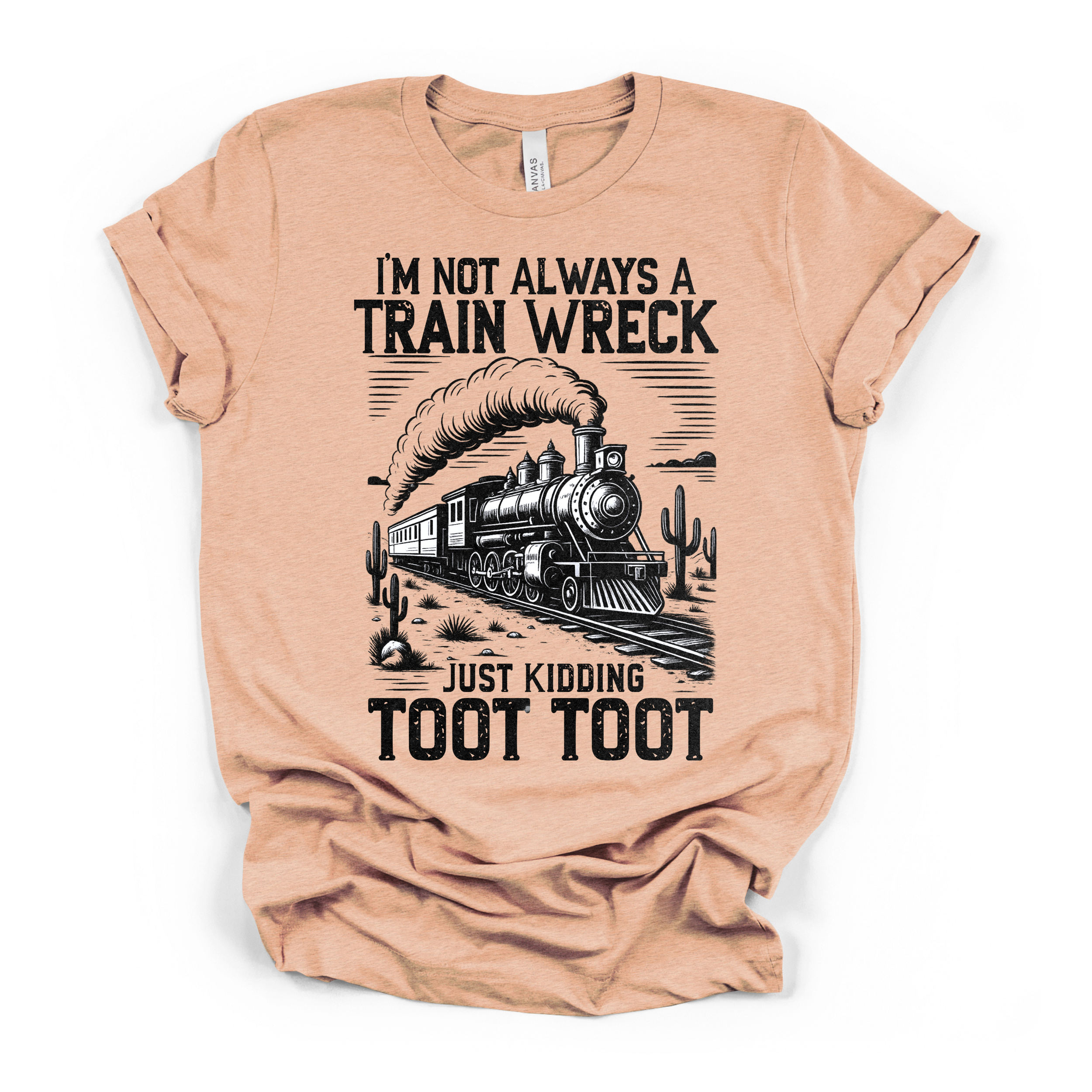 Im Not Always A Train Wreck Women's Humor T Shirt