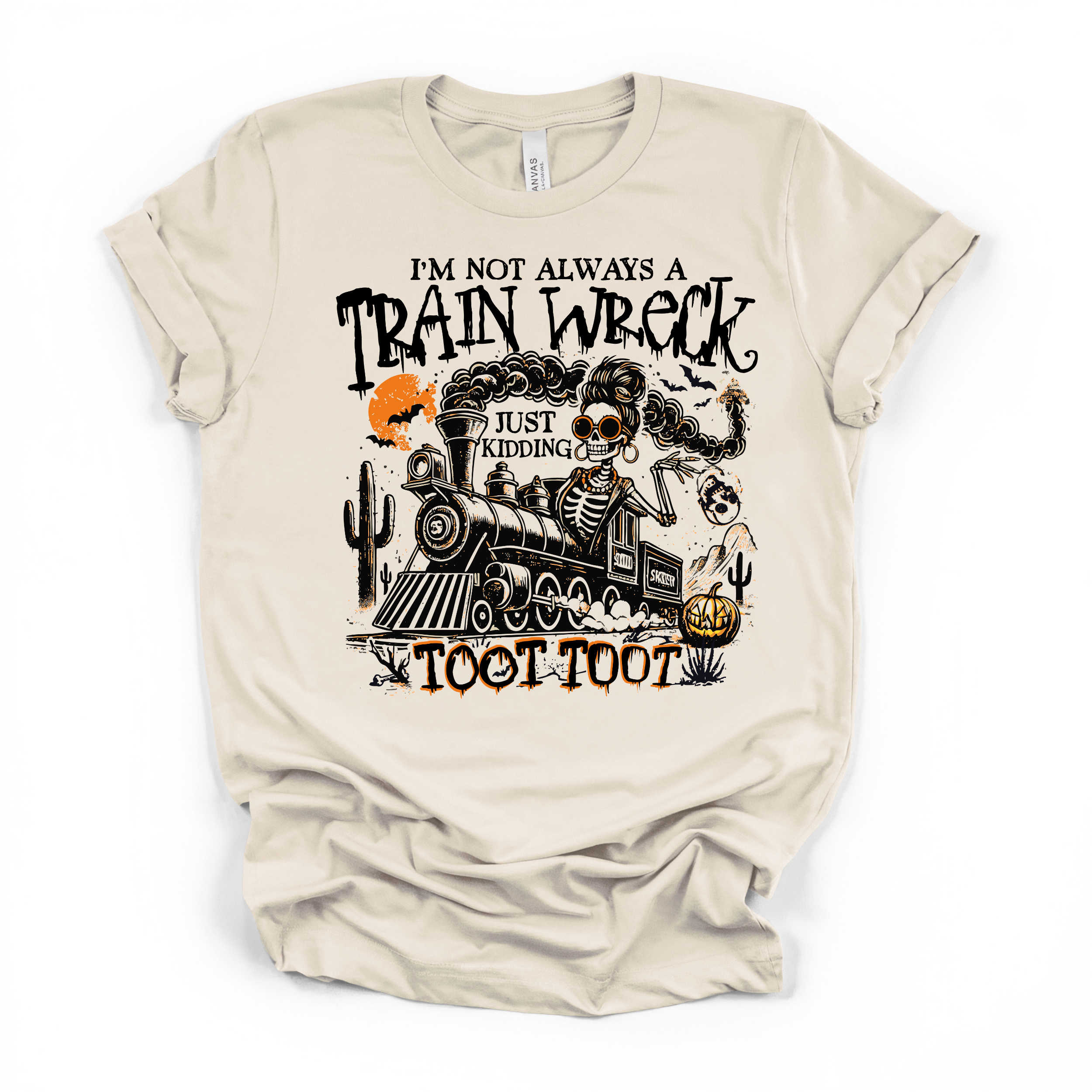 Im Not Always A Train Wreck T Shirt (Black Design)