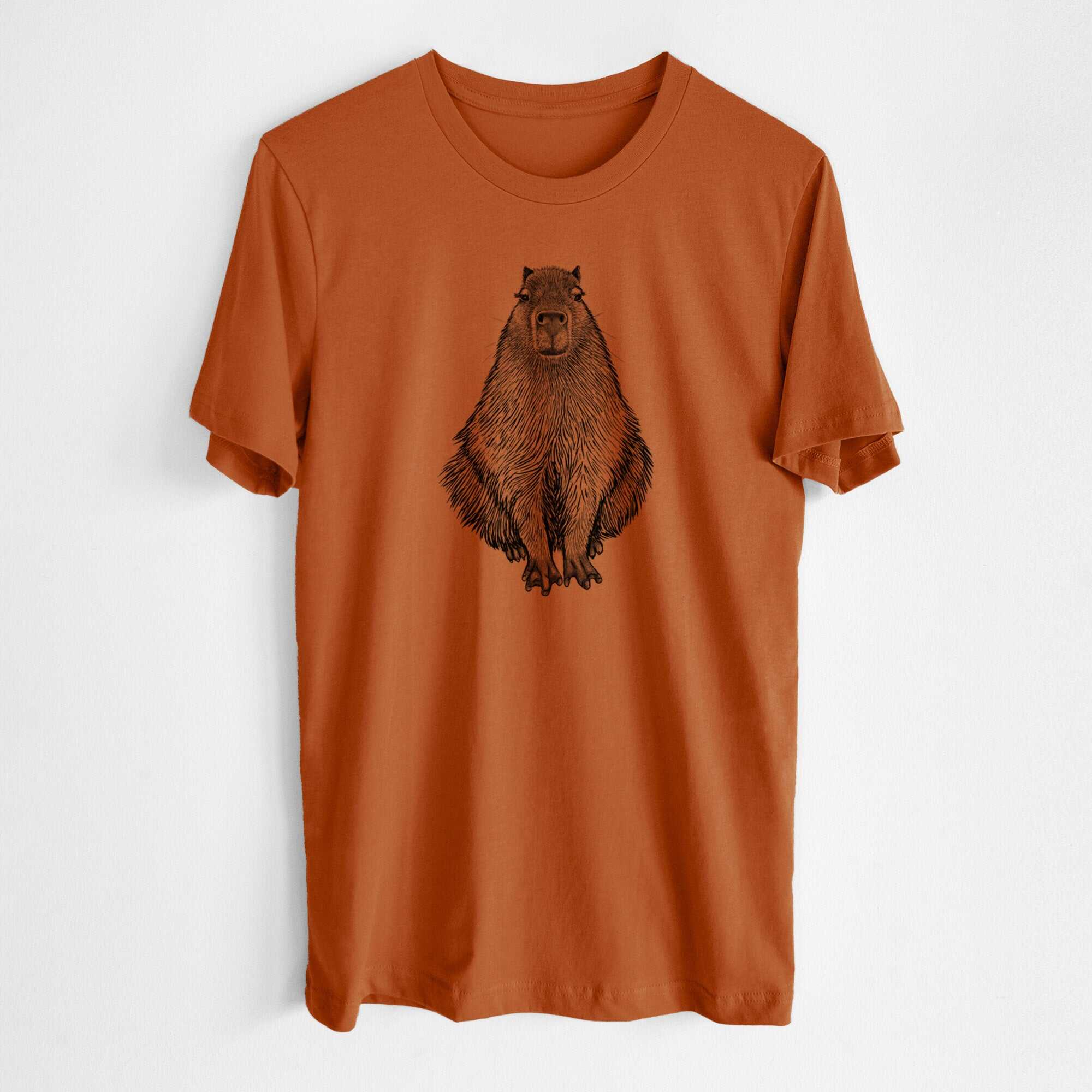 Capybara - Hydrochoerus hydrochaeris - Lightweight 100% Cotton Unisex Crewneck