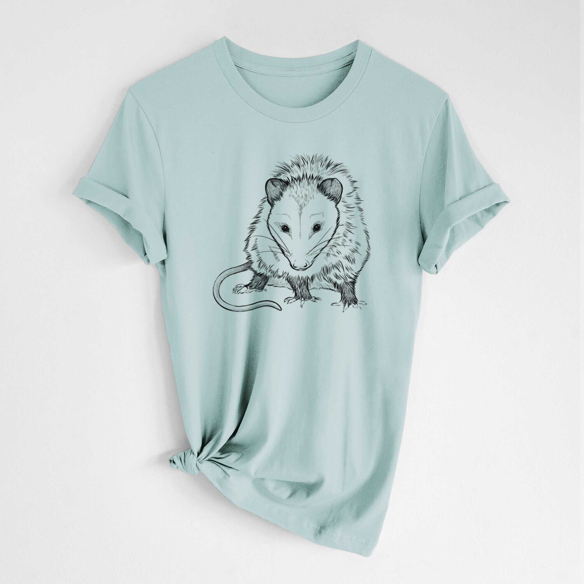 Virginia Opossum - Didelphis virginiana - Lightweight 100% Cotton Unisex Crewneck