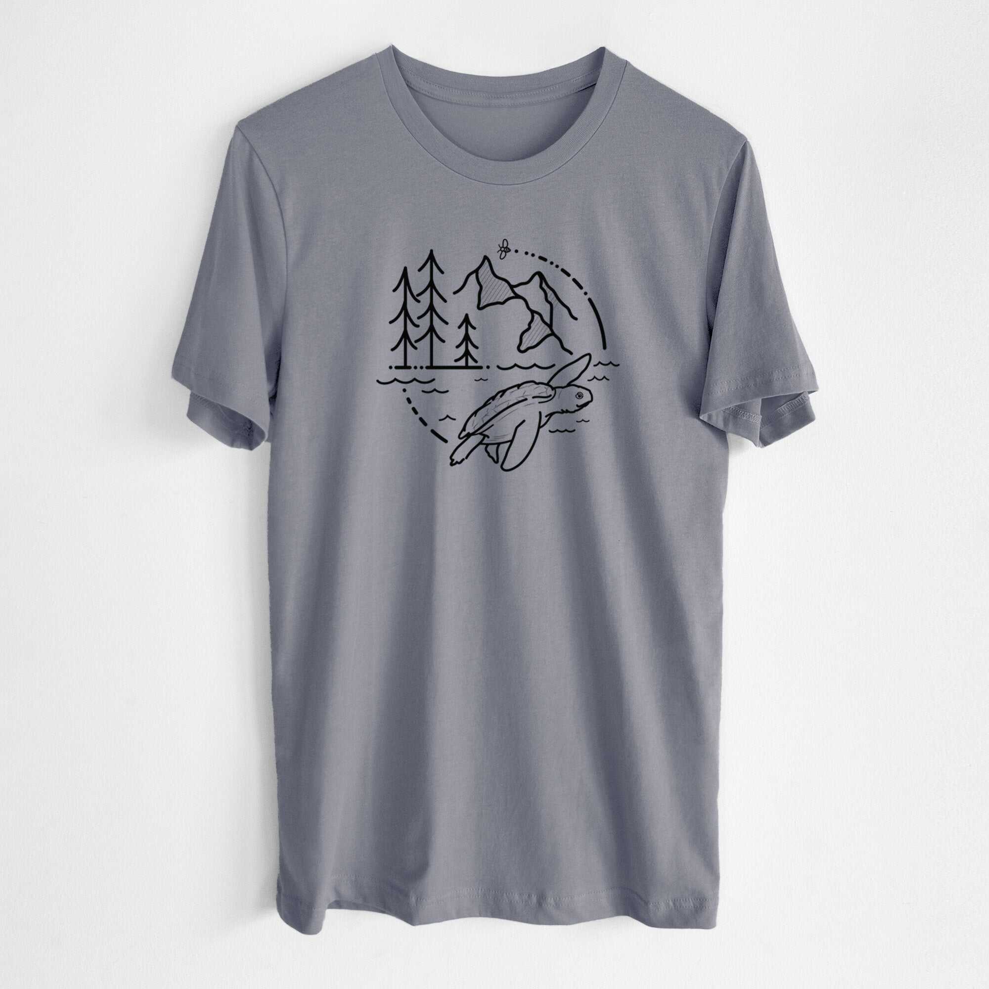 It's All Connected - Kemps Ridley Turtle - Lightweight 100% Cotton Unisex Crewneck