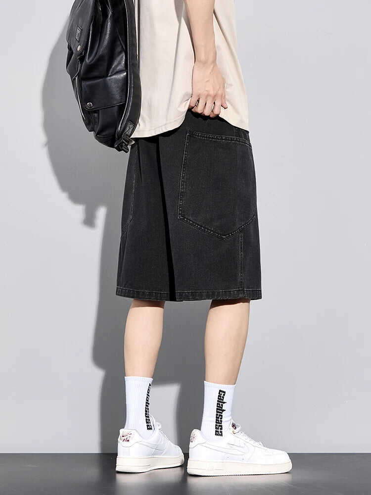 CROSSLINE DENIM SHORTS