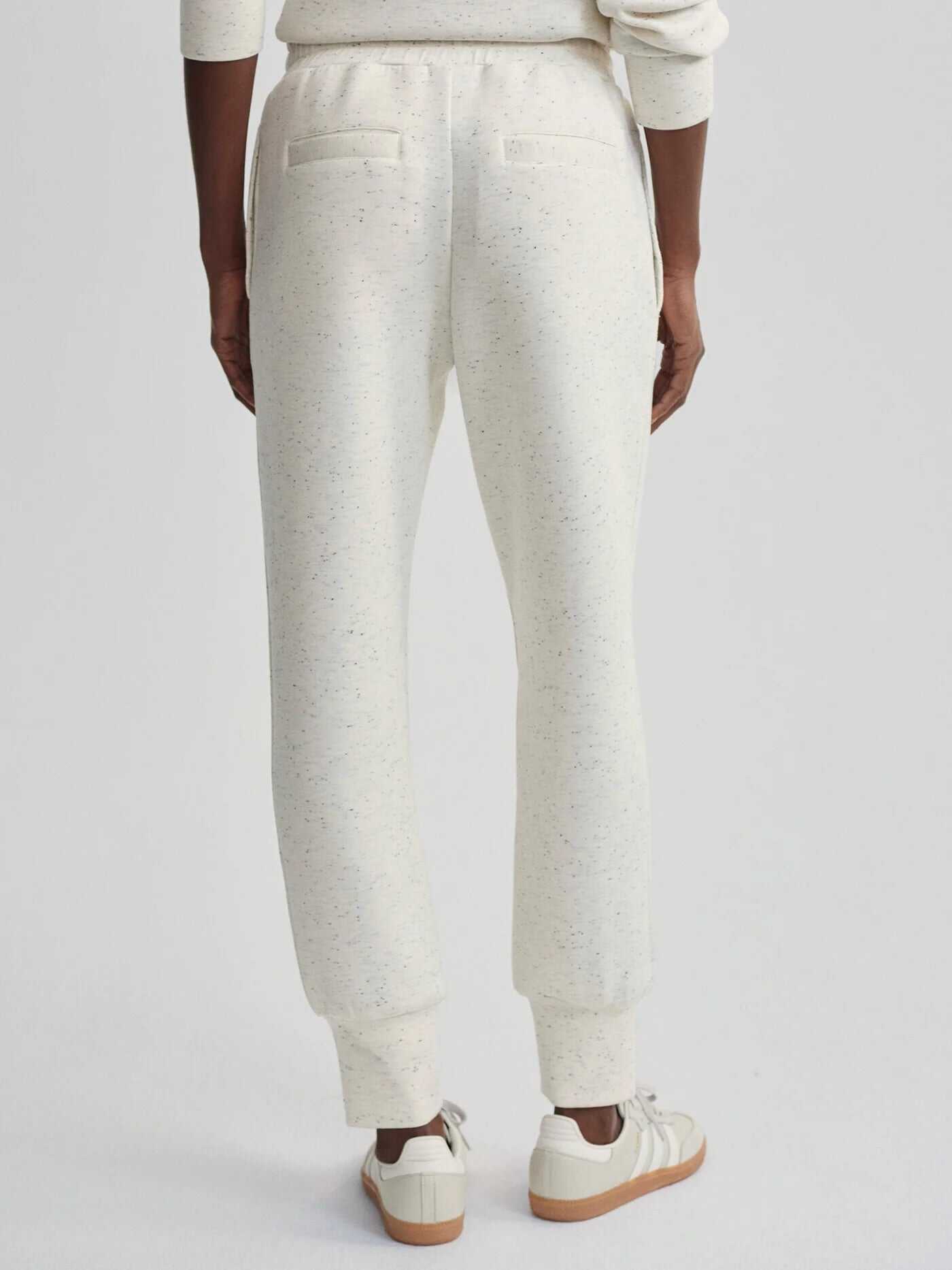 Varley The Slim Cuff Pant 27.5 in Ivory Marl Fleck