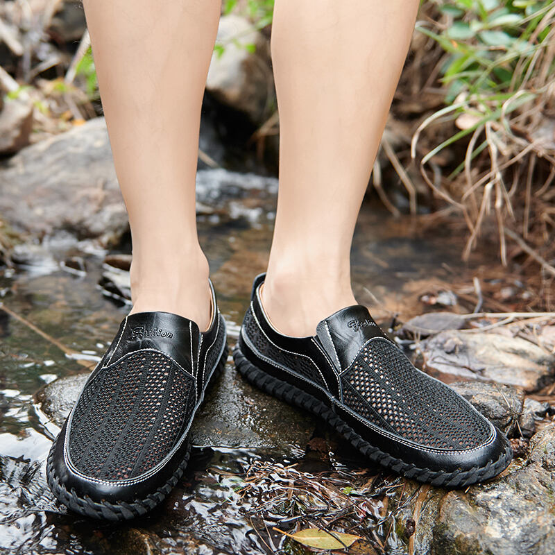 Men's Breathable Quick Drying Mesh Comfy Casual Slip on Loafers Water Shoes