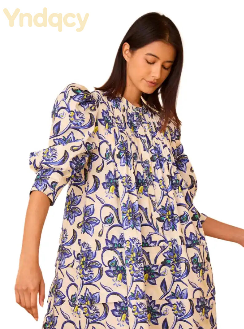 Hunter Bell Sidney Dress in Porcelain Floral