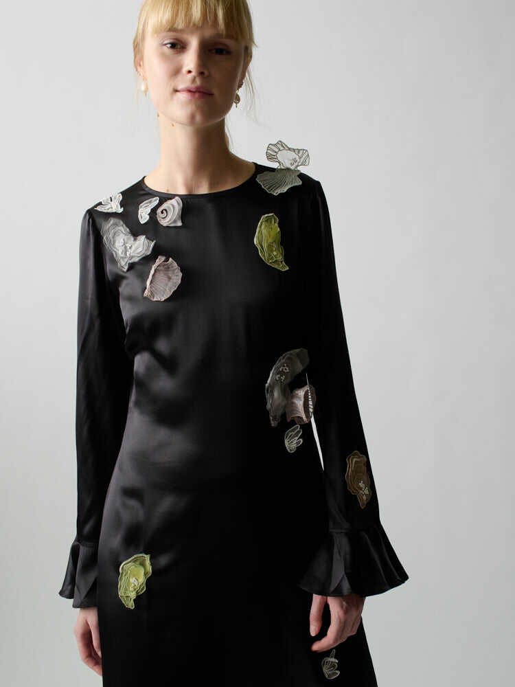 Yoko Embellished Silk Dress