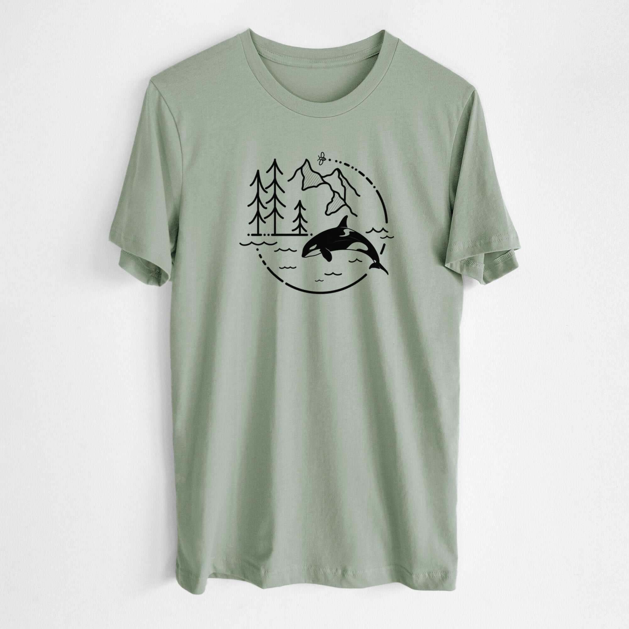 It's All Connected - Orca - Lightweight 100% Cotton Unisex Crewneck