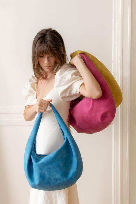 Bianca Soft Crescent Shoulder Bag Purse Handbag