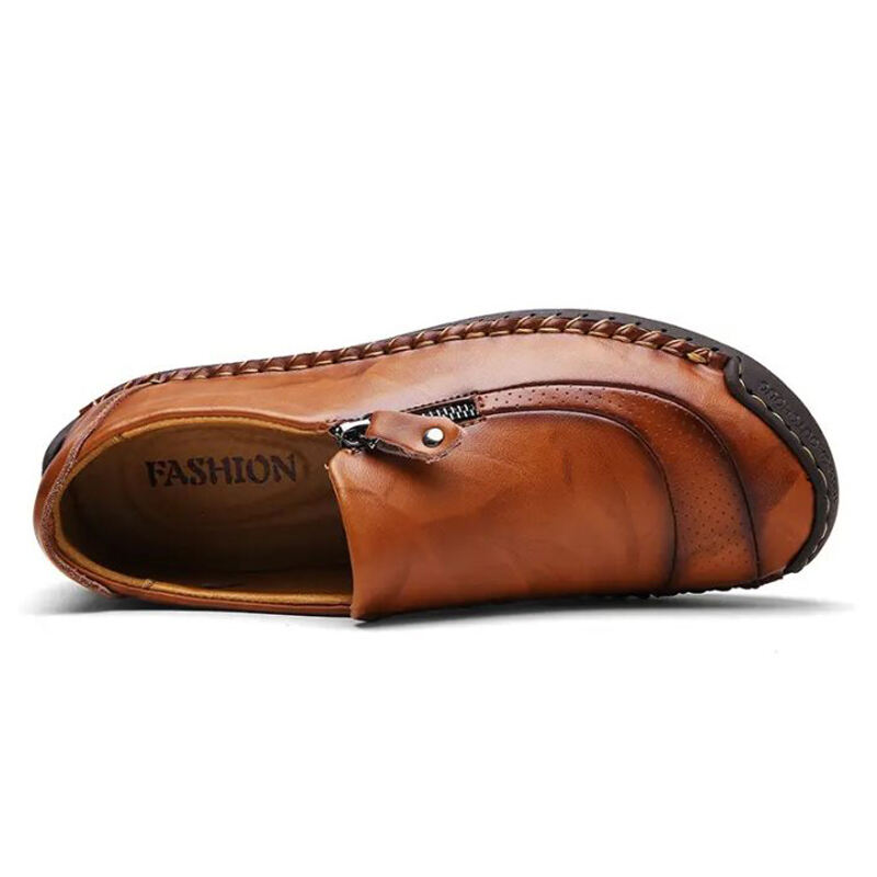 Men's Genuine Leather Casual Lightweight Handmade Loafer Shoes