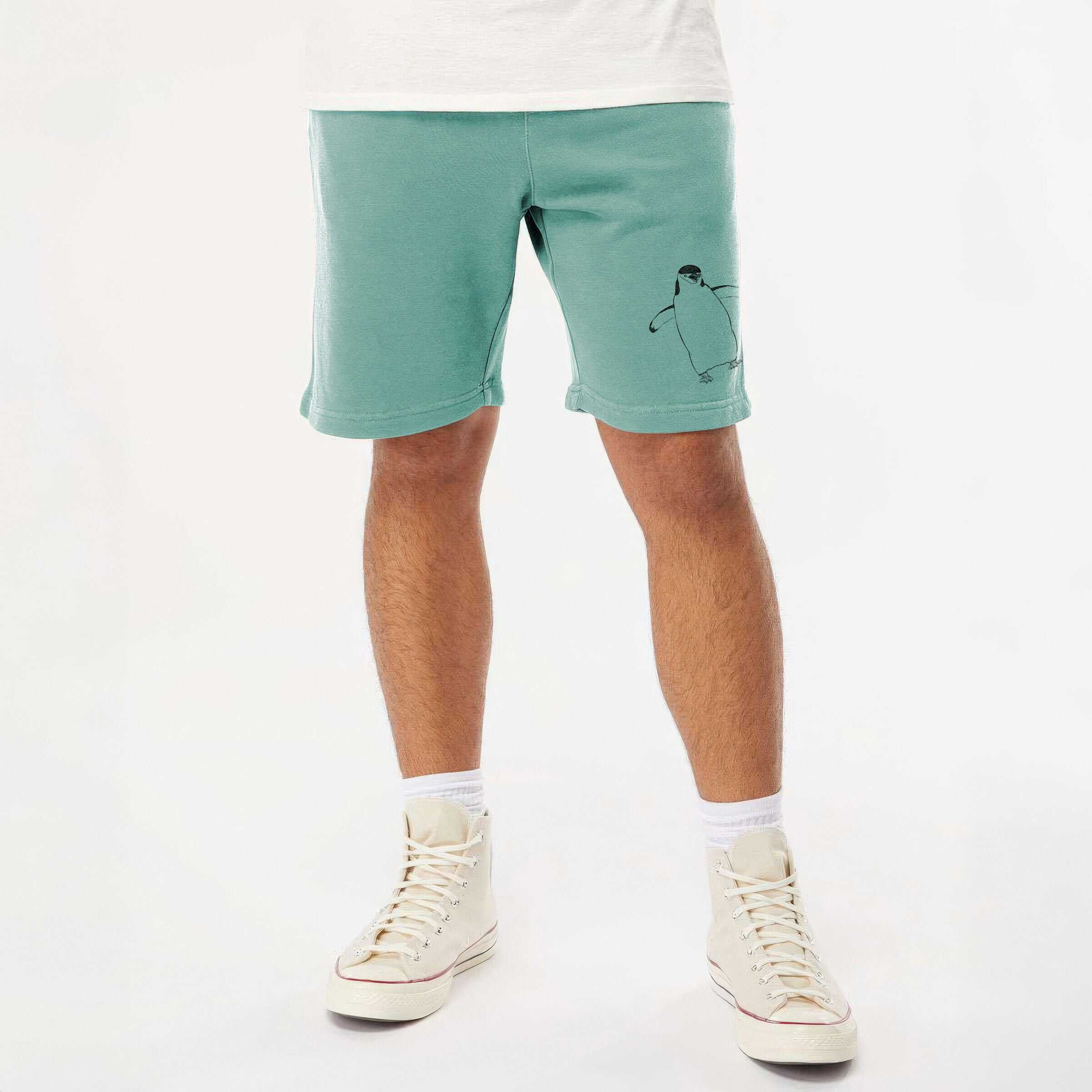 Chinstrap Penguin - Pygoscelis antarcticus - Unisex Pigment Dyed Shorts