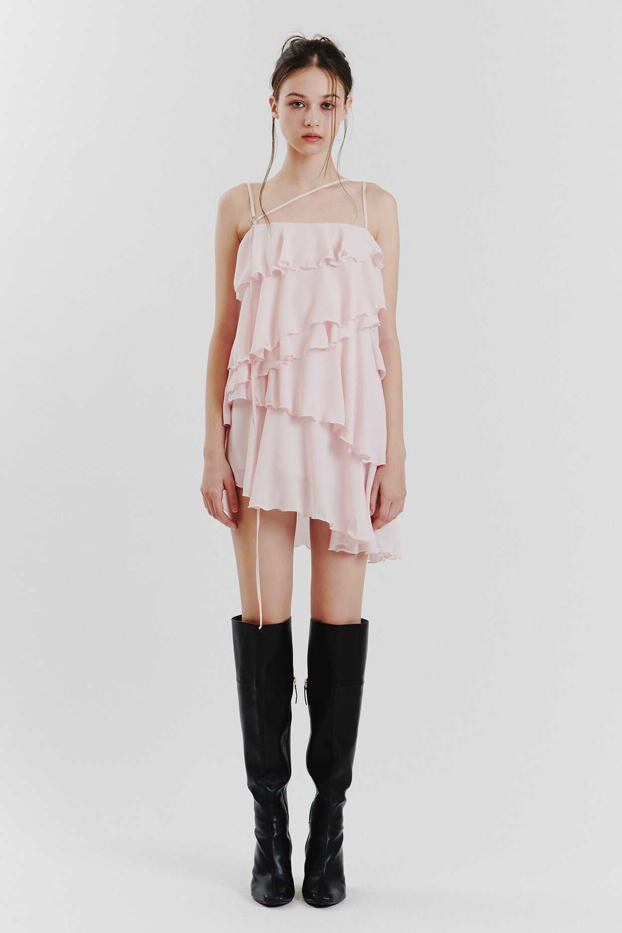FRILL DRESS PINK