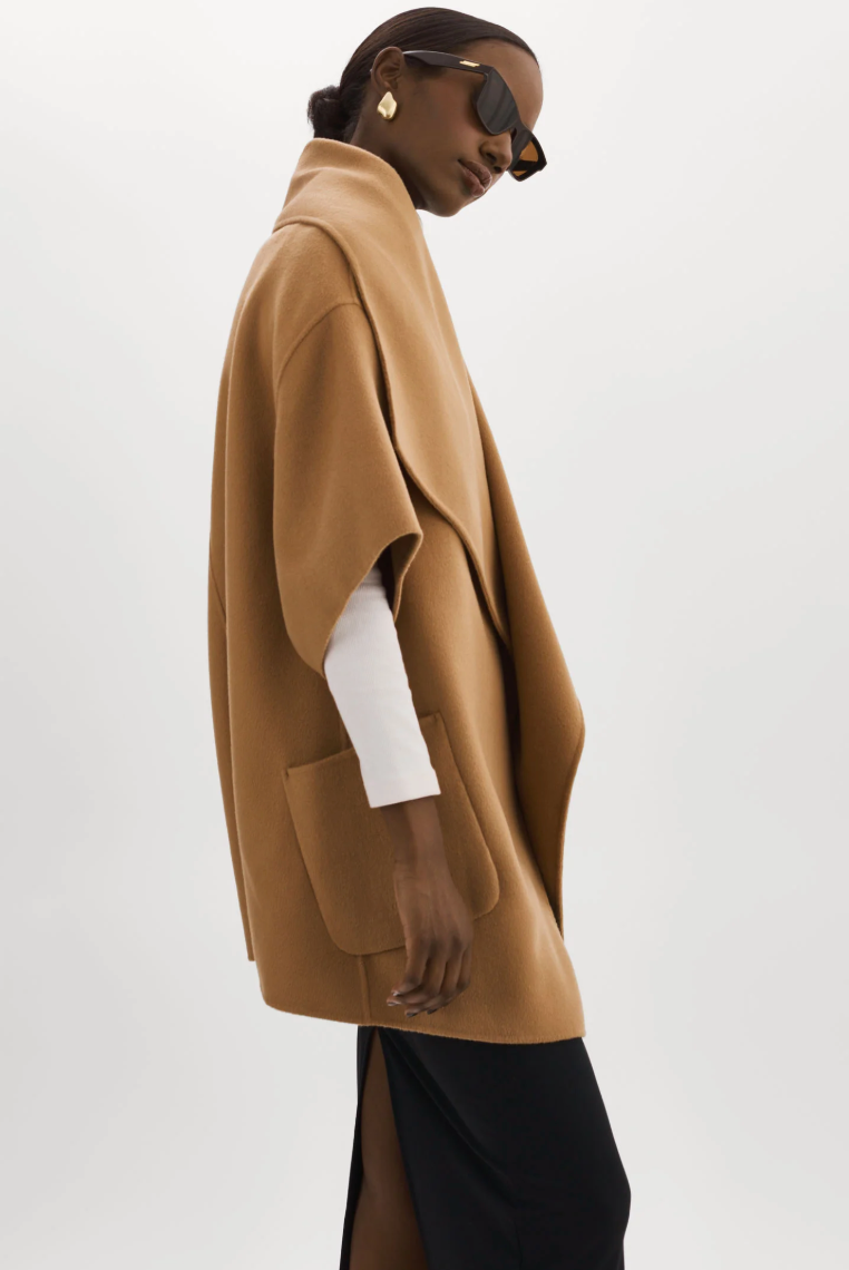 Lamarque Penelope Sleeveless Vest in Camel