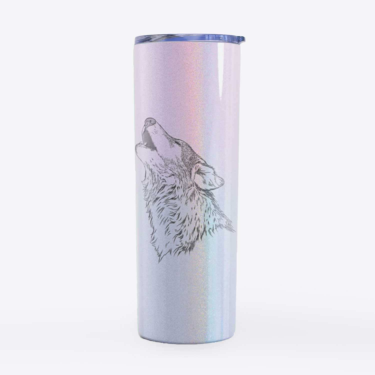 Canis lupus - Grey Wolf Howling - 20oz Skinny Tumbler