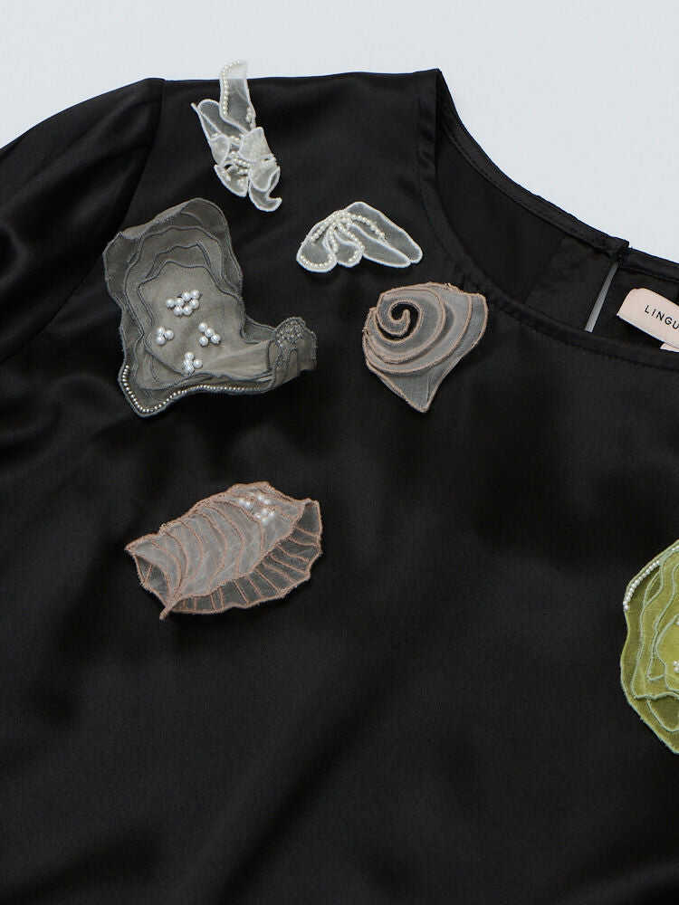 Yoko Embellished Silk Dress
