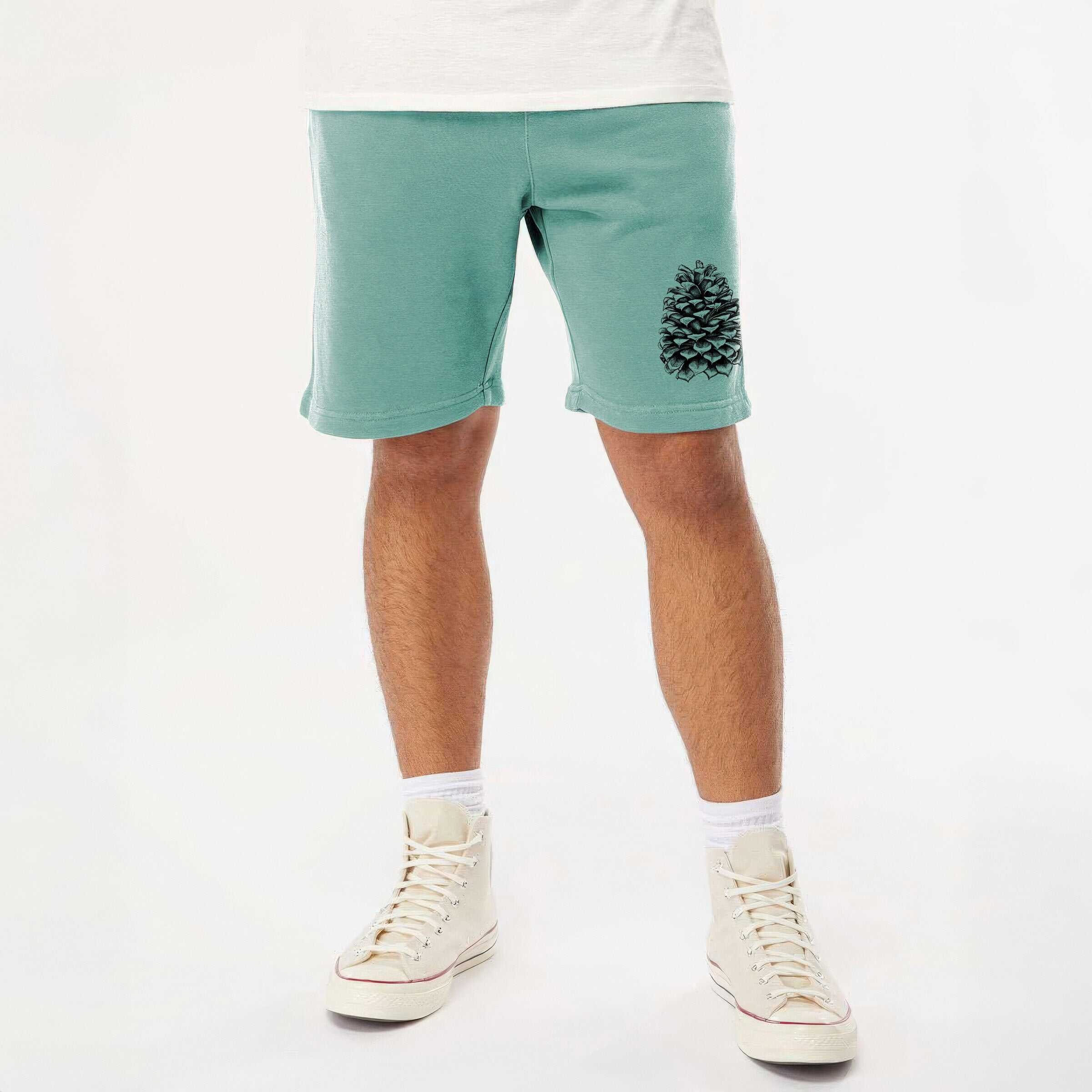 Pinus Jeffreyi - Jeffrey Pine Cone - Unisex Pigment Dyed Shorts
