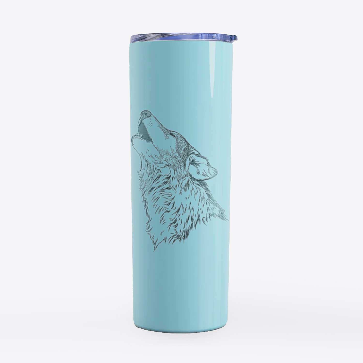 Canis lupus - Grey Wolf Howling - 20oz Skinny Tumbler