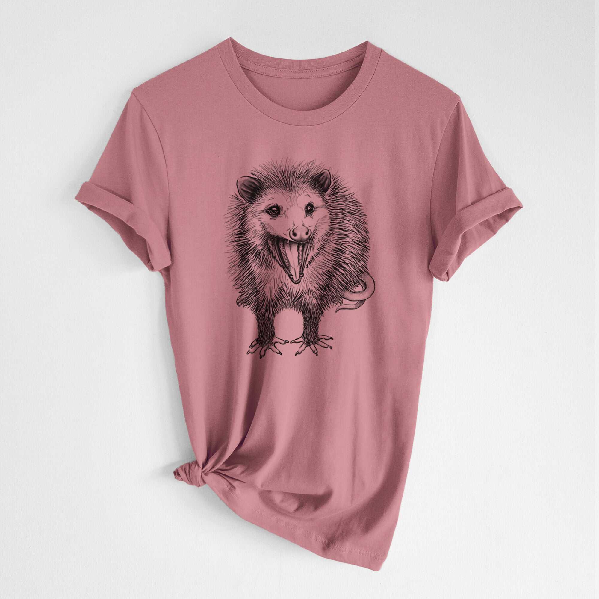 Hissing Opossum - Didelphidae - Lightweight 100% Cotton Unisex Crewneck