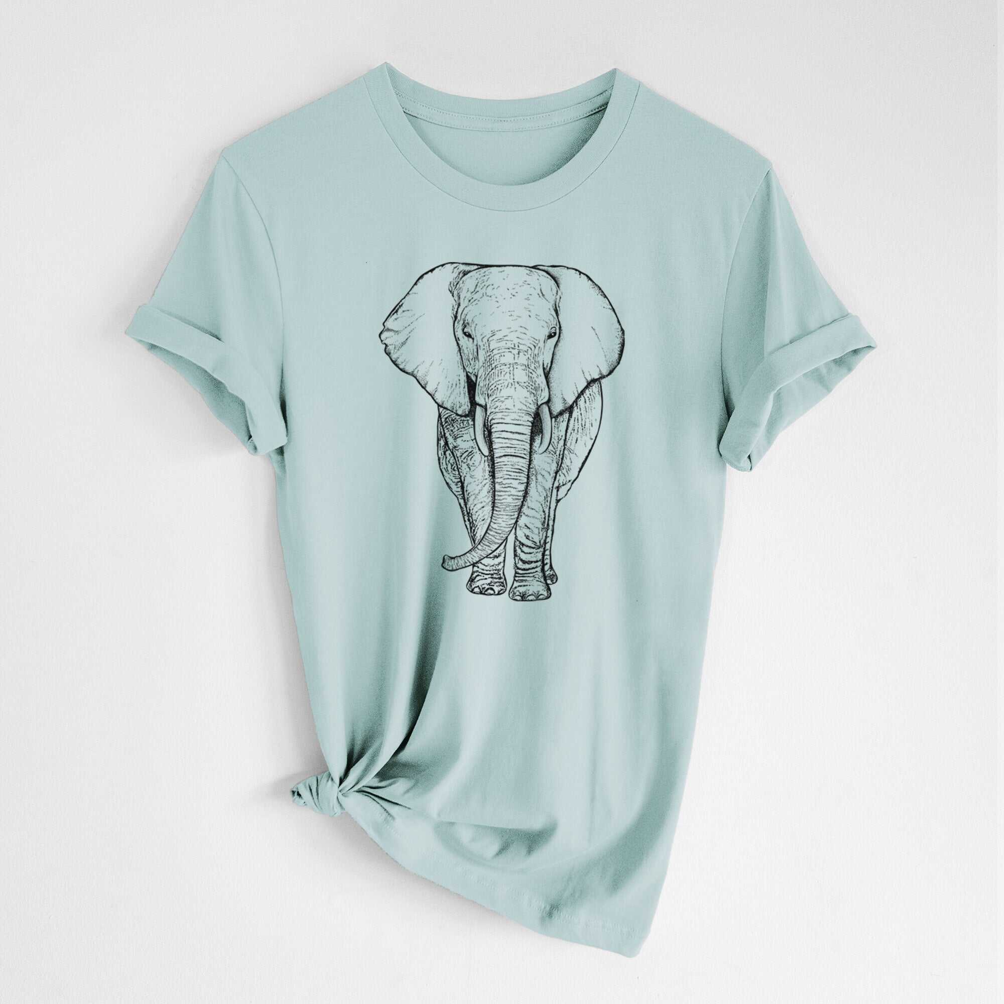 Loxodonta africana - African Elephant - Lightweight 100% Cotton Unisex Crewneck