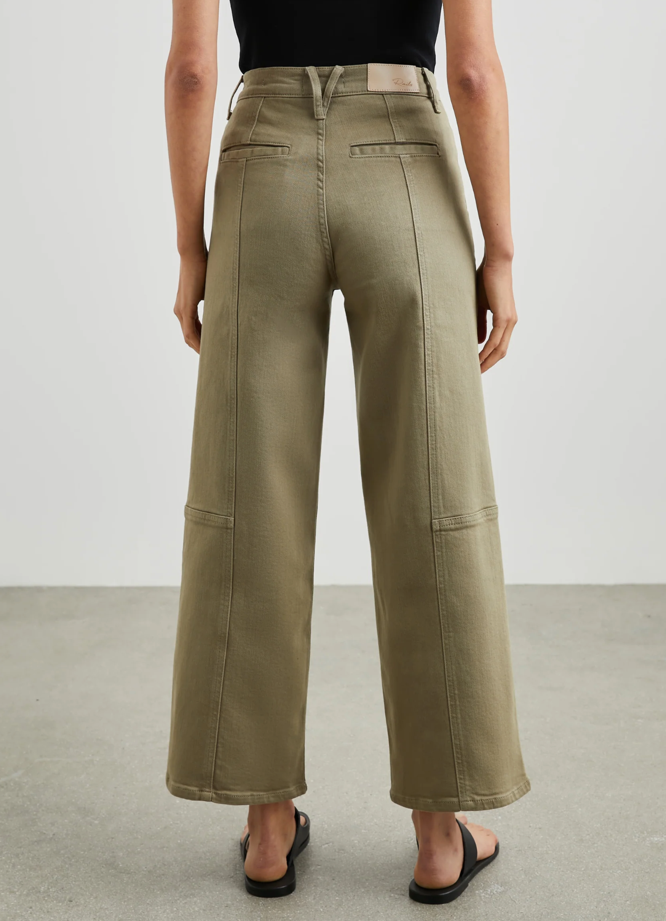 Rails Getty Crop Utility in Washed Olive