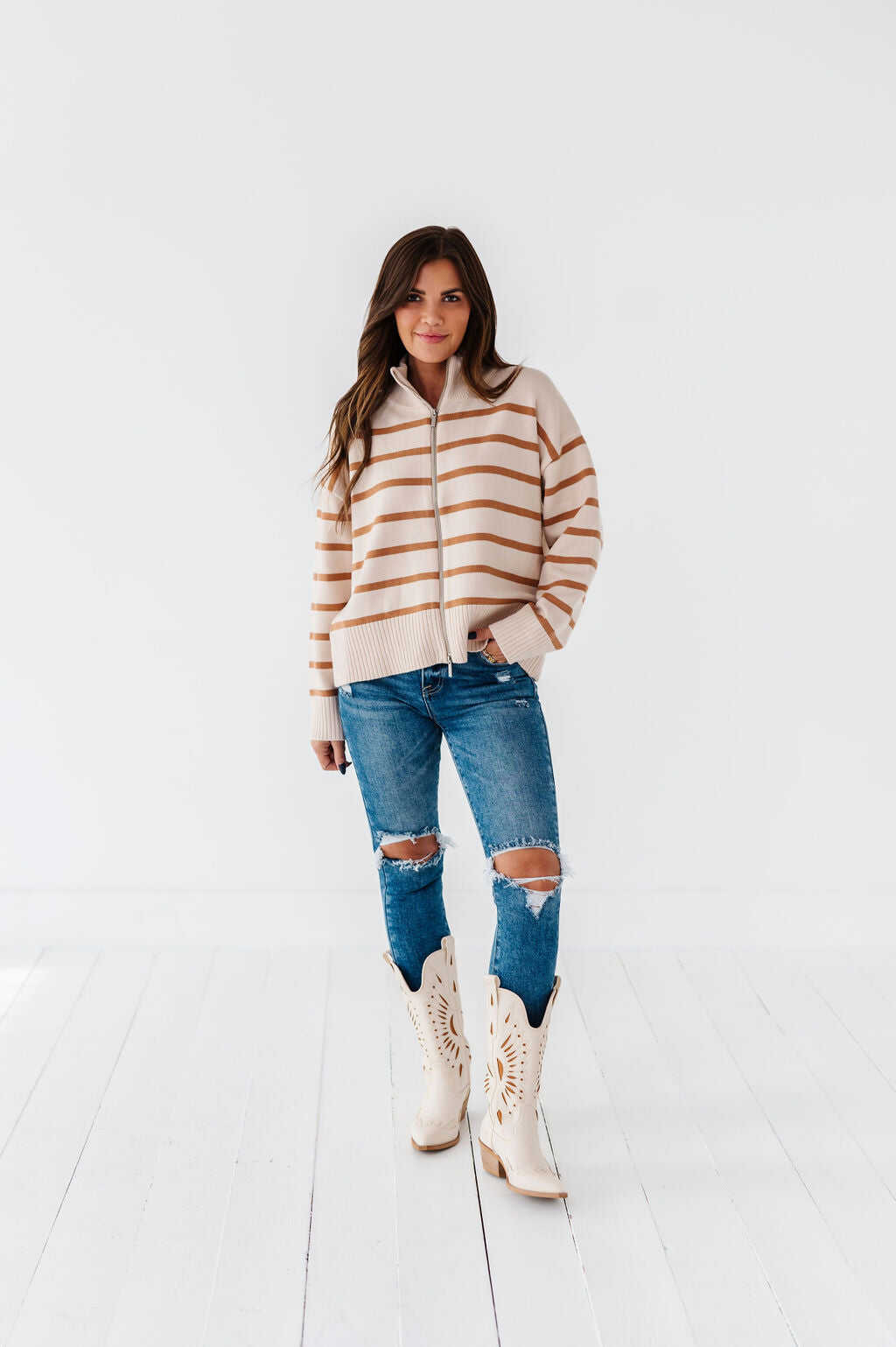 Sedona Zip Up Sweater - Size Small, Large, & XL Left