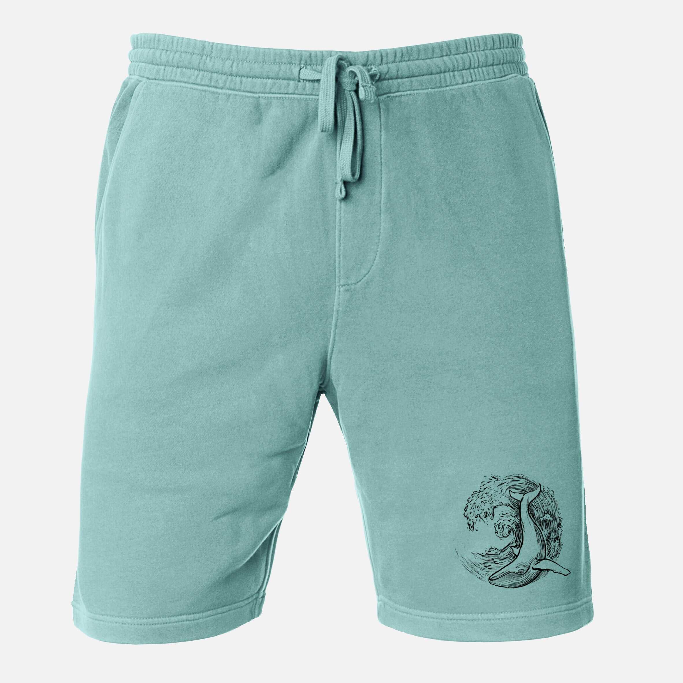 Whale Wave - Unisex Pigment Dyed Shorts