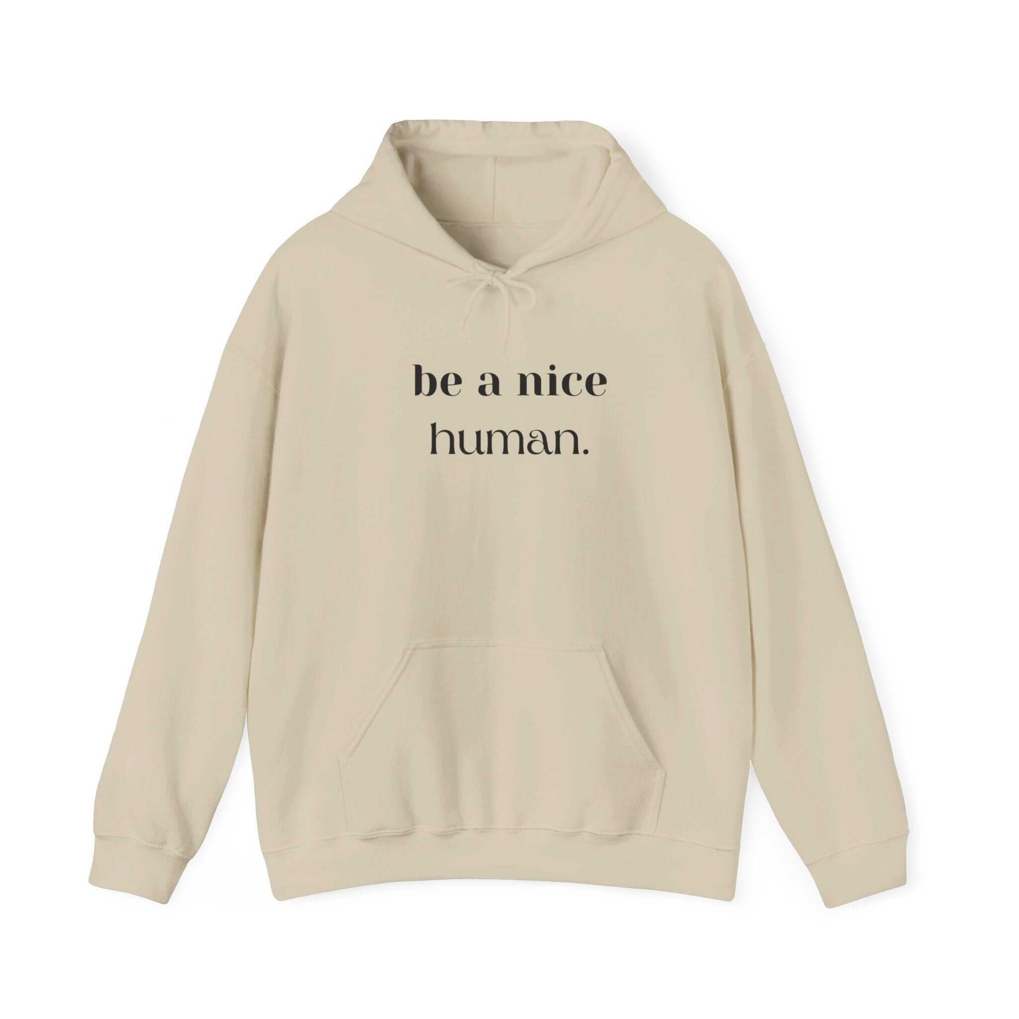 ZCKBDBe a nice human.. Unisex Heavy Blend™ Hooded Sweatshirt