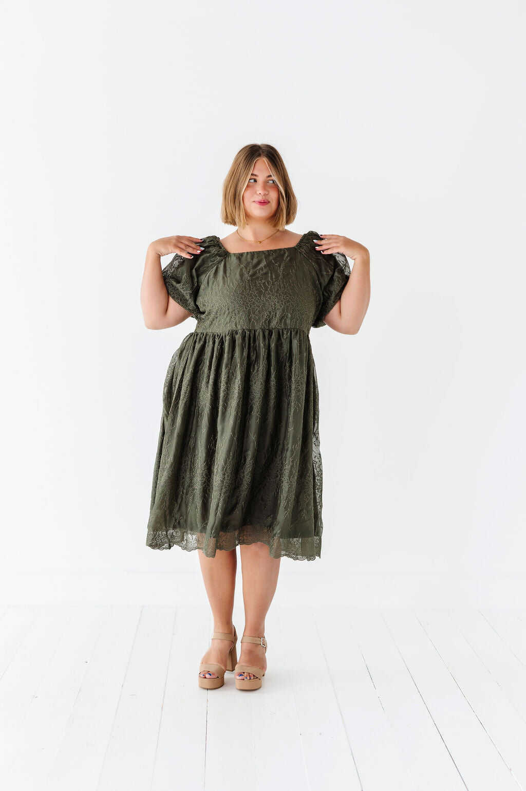 Blythe Embroidered Dress - Size 1XL, 2XL, & 3XL Left
