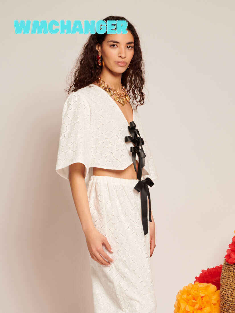 Blanca Broderie Anglaise Top