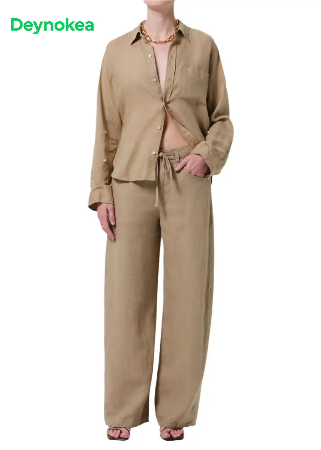 Citizens of Humanity Brynn Drawstring Trouser in Linen