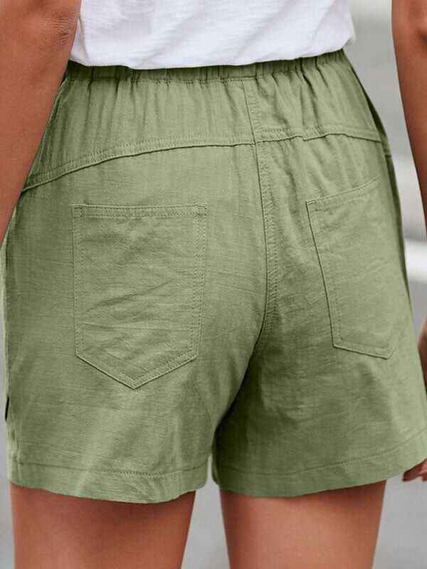 Solid Color Casual Shorts