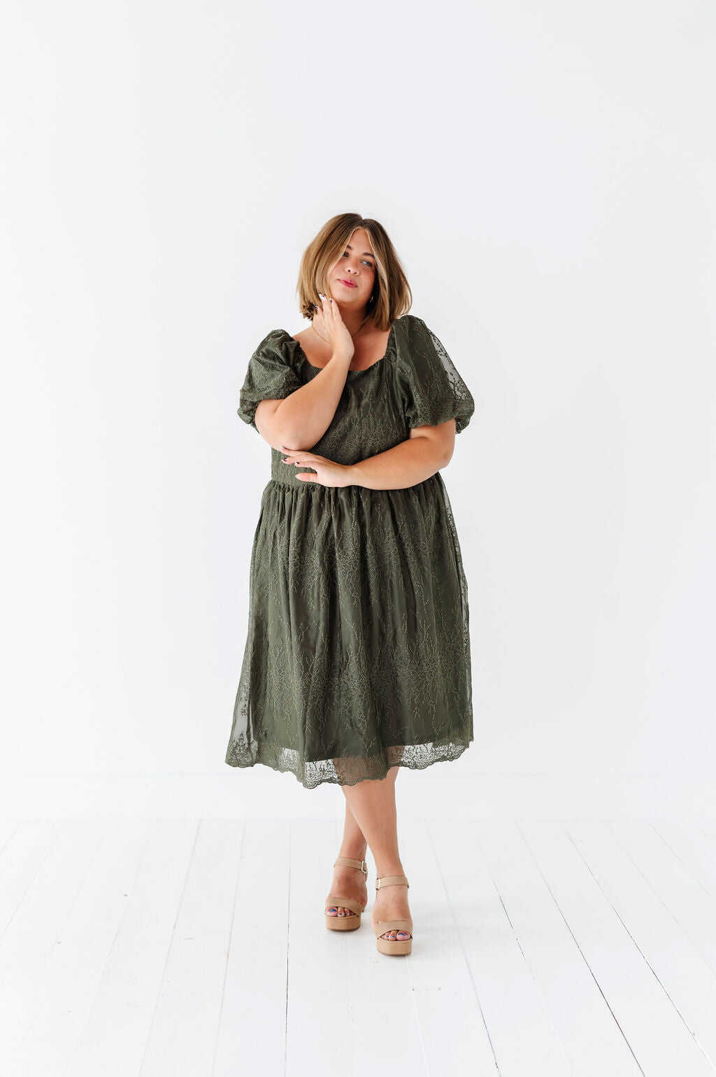 Blythe Embroidered Dress - Size 1XL, 2XL, & 3XL Left