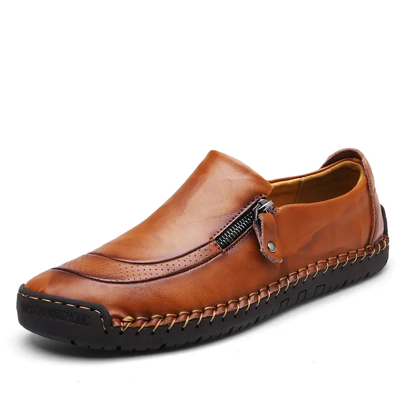 Men's Genuine Leather Casual Lightweight Handmade Loafer Shoes