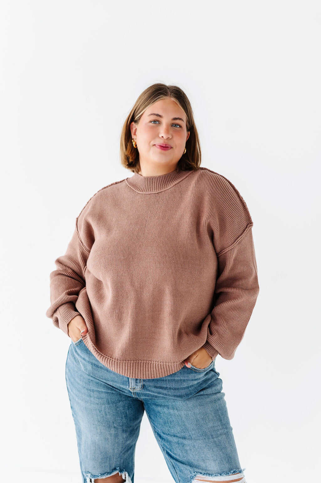 Tristan Drop Shoulder Sweater - Size 3X Left