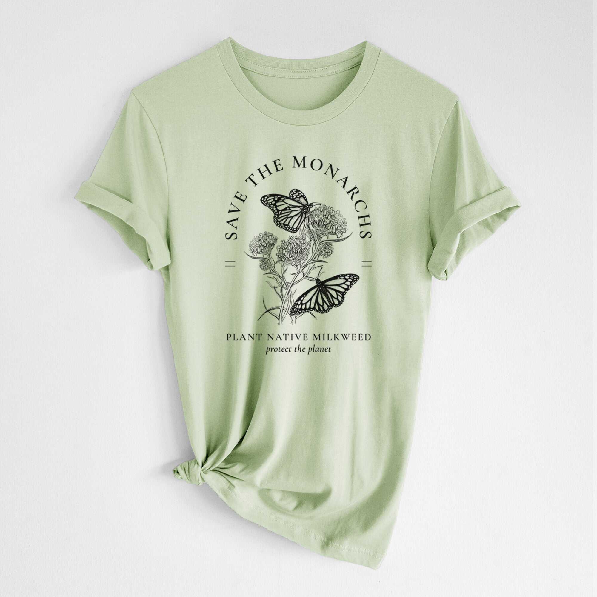 Save the Monarchs - Plant Native Milkweed - Lightweight 100% Cotton Unisex Crewneck